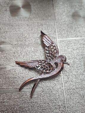 Sarah Coventry Bronze-Tone Bird Brooch